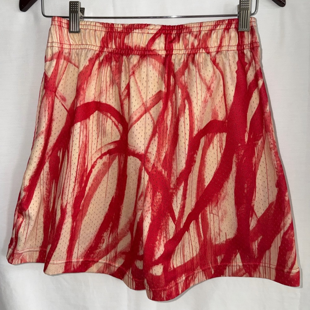 Bravest Studios Blood Drip Mesh Shorts, Size S. Urban Art Print. - Picture 2 of 5